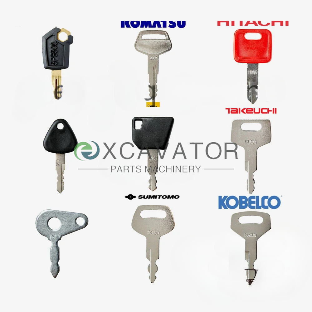 Heavy Equipment Key Set - 9 Key Set For Caterpillar Komatsu