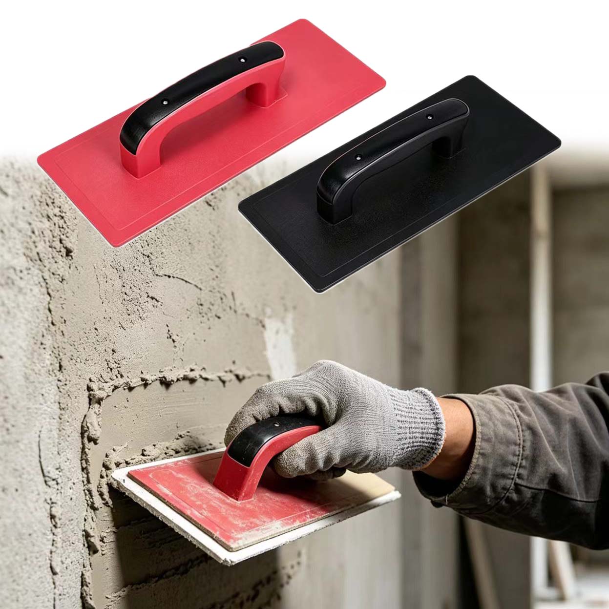 Power Trowel Concrete - Heavy-Duty Plastic Finishing Trowel For Concrete