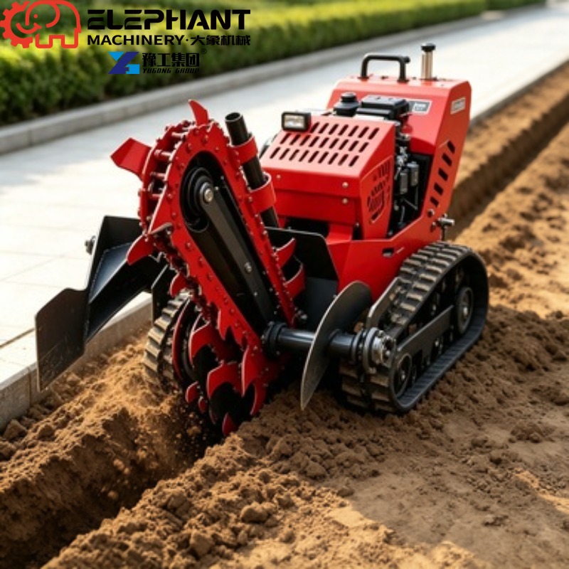 Tracked Trencher, Mini Heavy D - Heavy Equipment Trencher ulasan dan harga