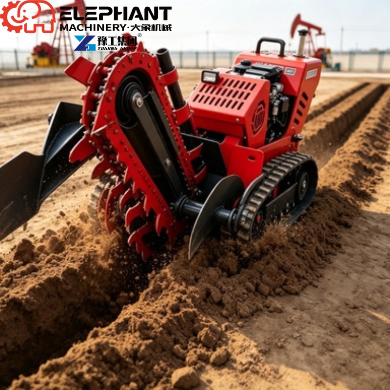 Tracked Trencher, Mini Heavy D - Heavy Equipment Trencher ulasan dan harga