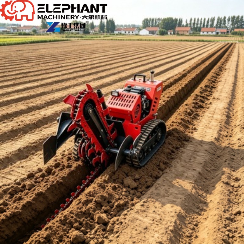 Tracked Trencher, Mini Heavy D - Heavy Equipment Trencher ulasan dan harga