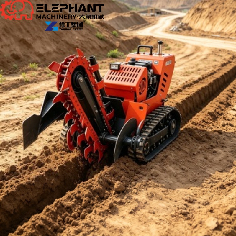 Tracked Trencher, Mini Heavy D - Heavy Equipment Trencher ulasan dan harga