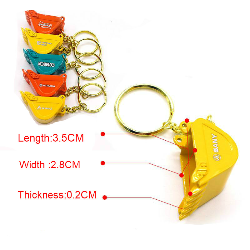 20PCS Alloy Bucket Key Chain f - Heavy Equipment Hitachi ulasan dan harga