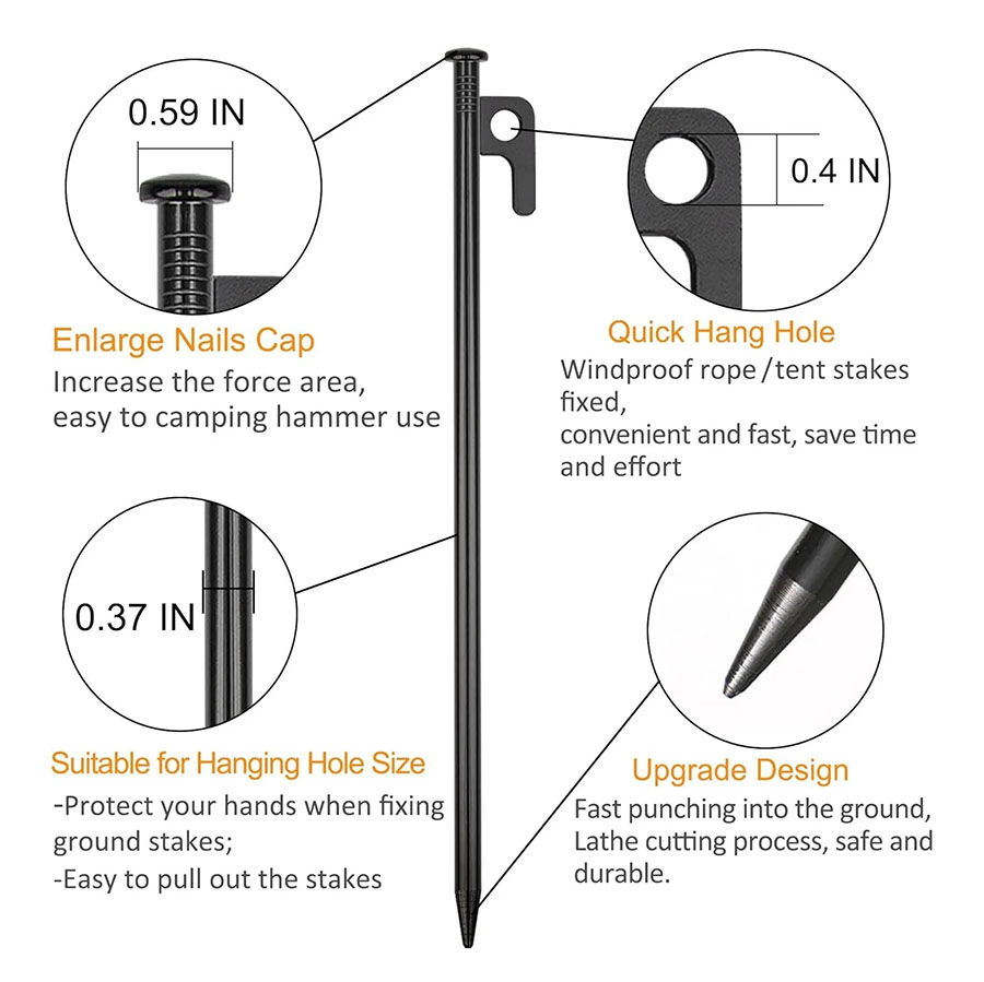 Camping Tent Pegs Ground Nails - Heavy Equipment Spare Parts ulasan dan harga