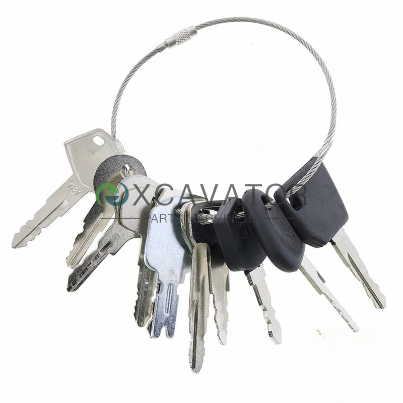 11 Keys Forklift Key Set for Y - Heavy Equipment Key Set ulasan dan harga