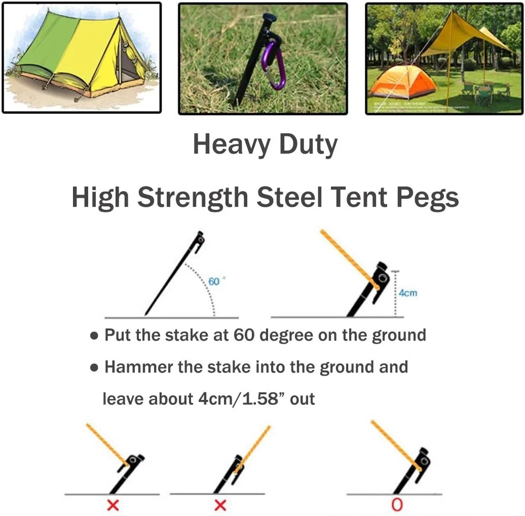 15/20/30cm Duty Heavy Tent Peg - Heavy Equipment Spare Parts ulasan dan harga